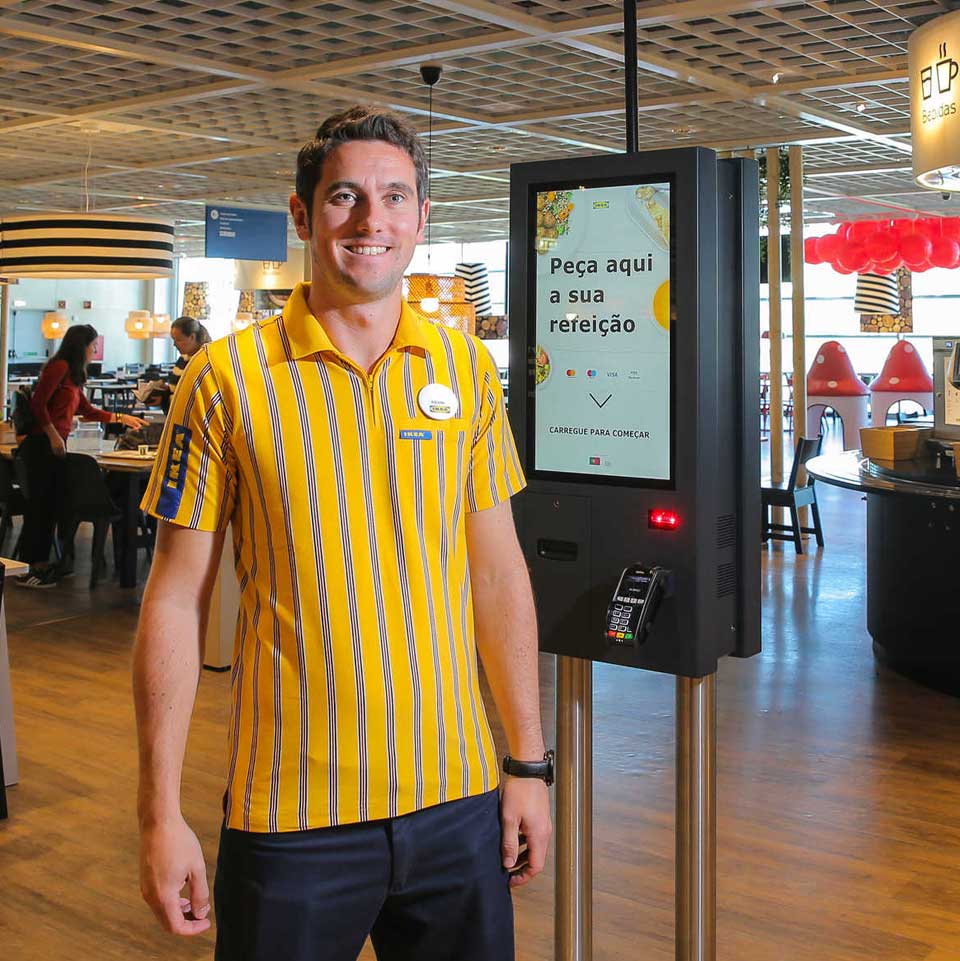 IKEA Loures modernizes restaurant concept with PARTTEAM & OEMKIOSKS self-service kiosks