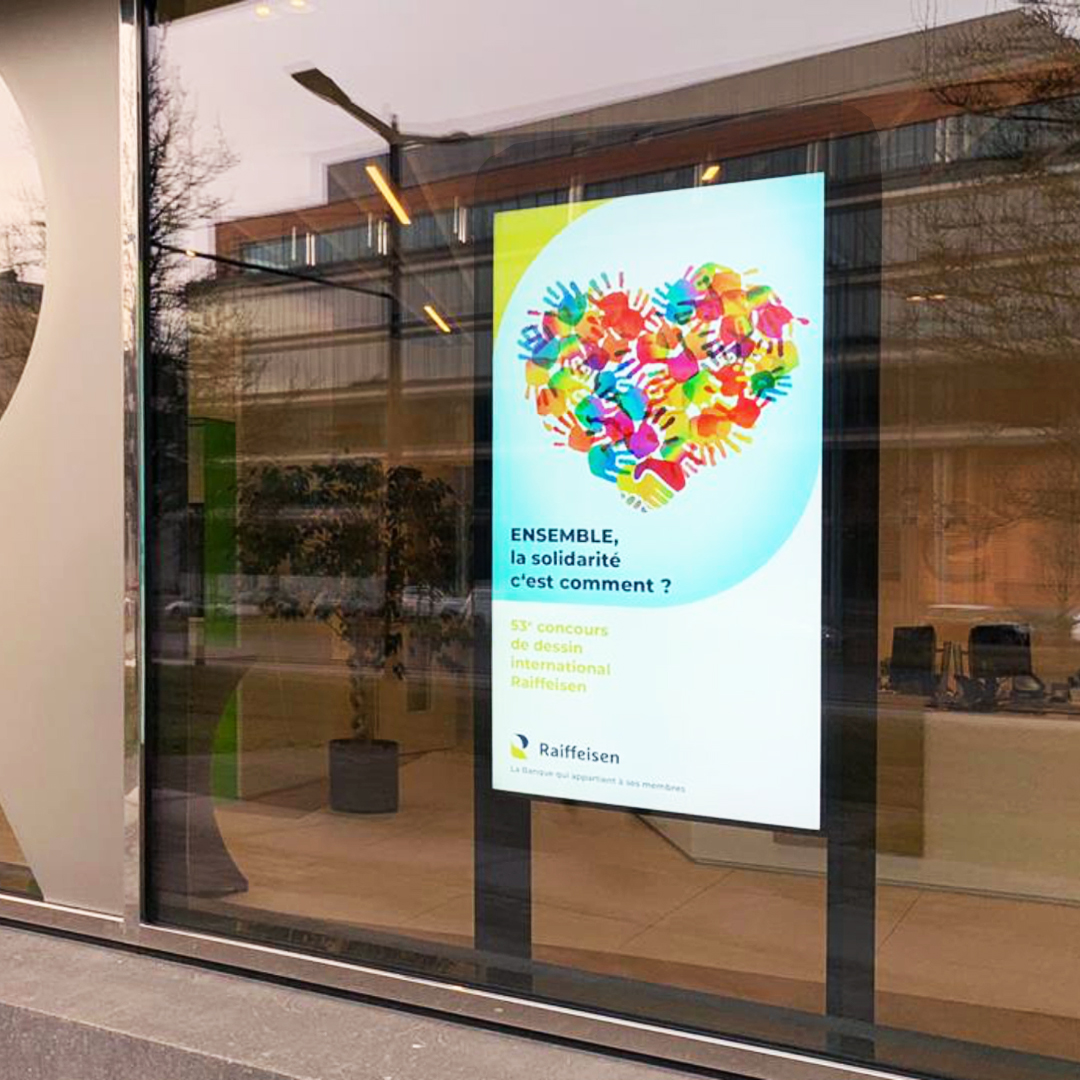 Raiffeisen Kirchberg Bank relies on PARTTEAM & OEMKIOSKS Digital Billboards