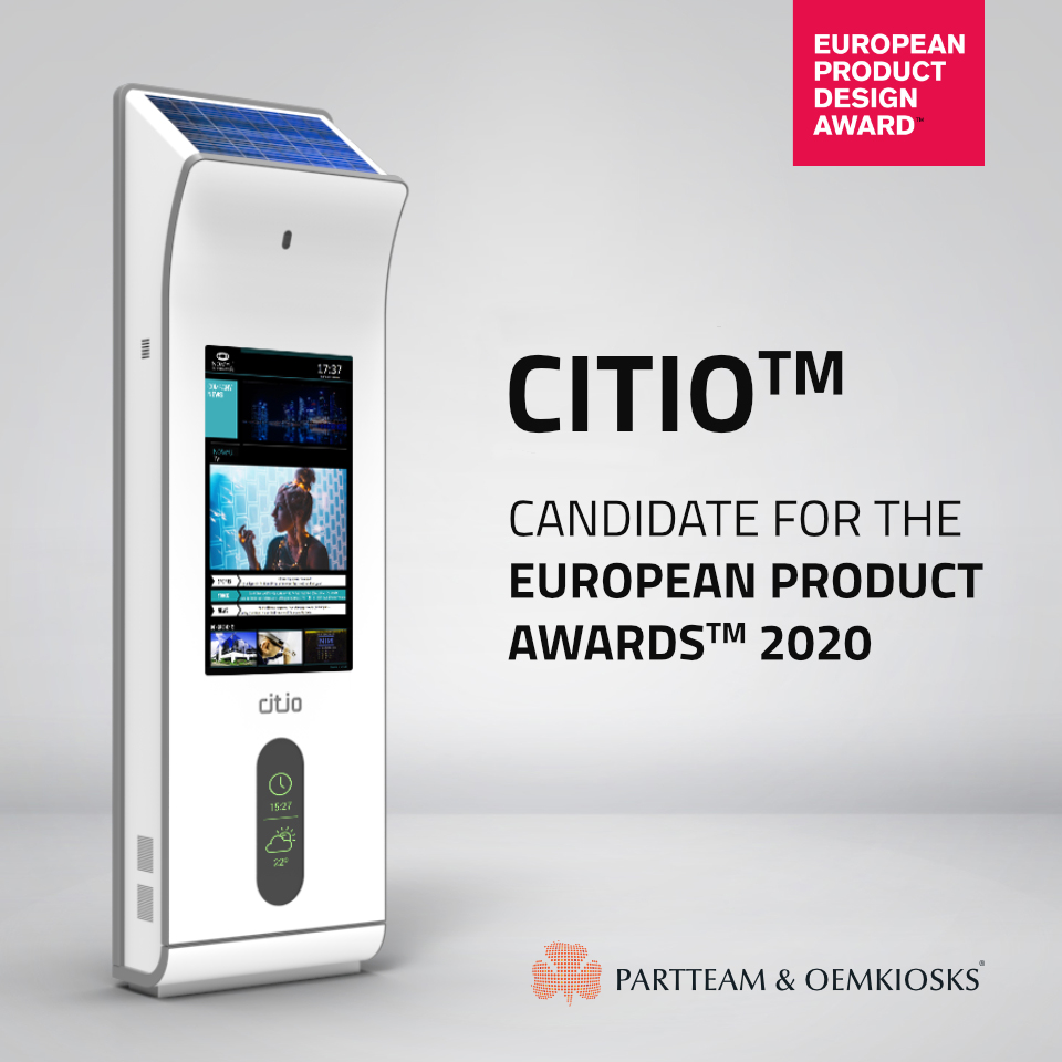 CITIO Candidate for the European Product Design Awards 2020