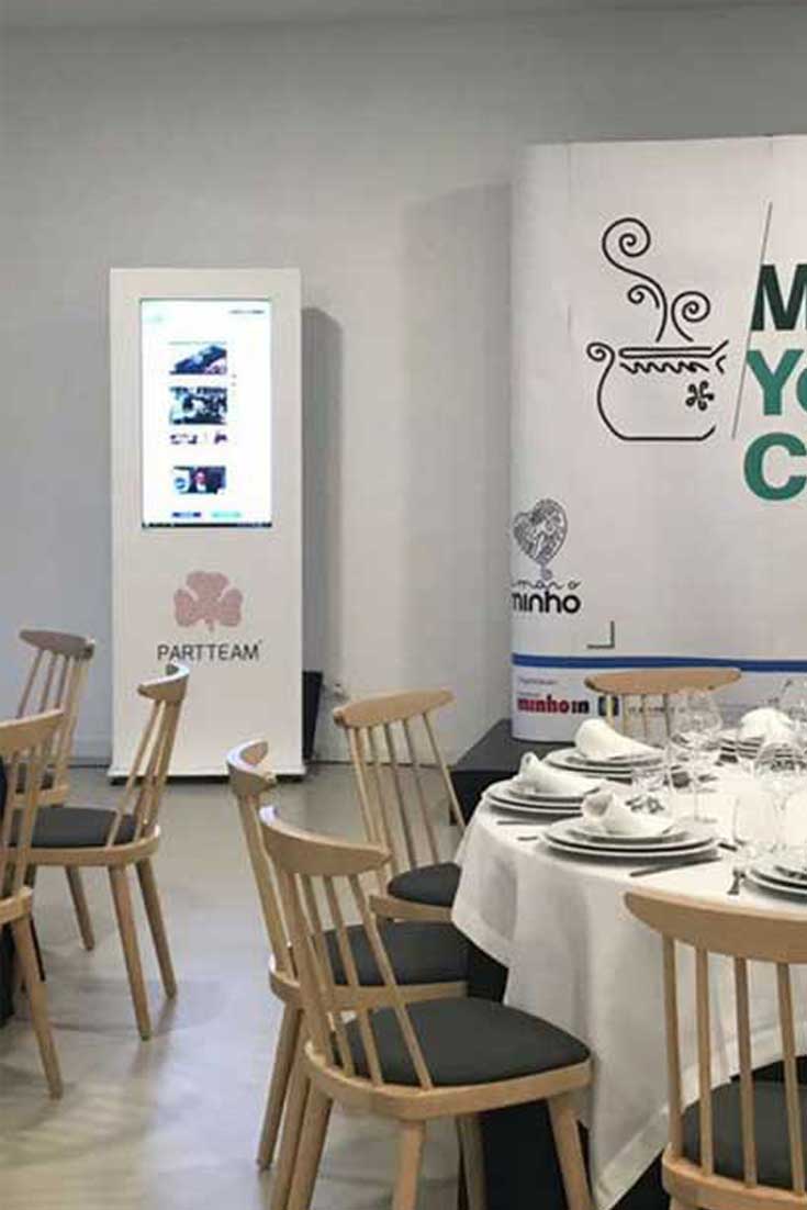 Digital Billboard at the Minho Young Chef Awards 2018 event