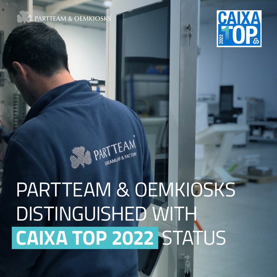PARTTEAM & OEMKIOSKS Distinguished with CAIXA TOP 2022 Status