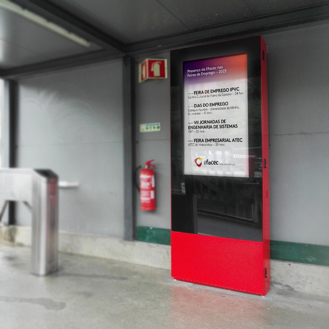 ZYTEC Digital Billboards by PARTTEAM & OEMKIOSKS for Efacec Facilities