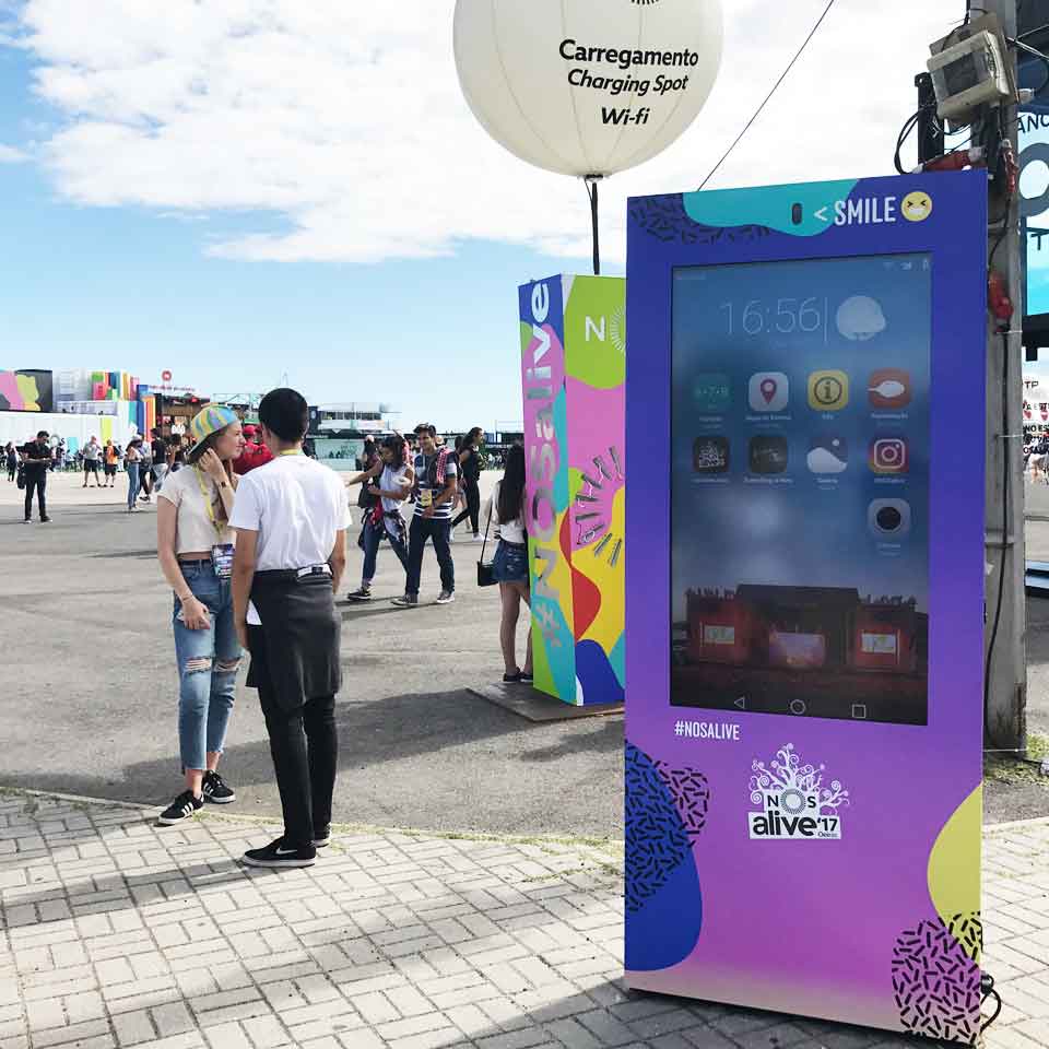NOS ALIVE 2017: Music with the Portuguese DOOH technology of PARTTEAM & OEMKIOSKS by PARTTEAM