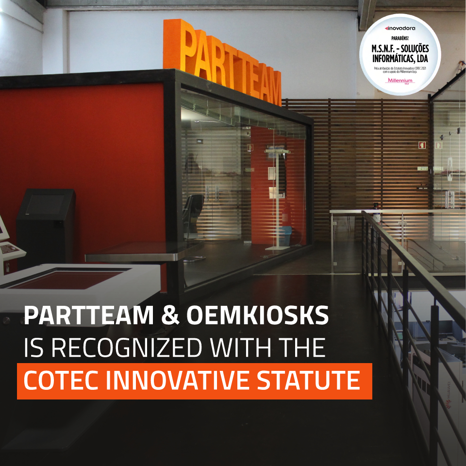 PARTTEAM & OEMKIOSKS is recognized with the COTEC Innovative Statute