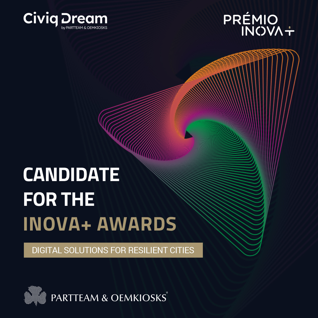PARTTEAM & OEMKIOSKS is a nominee for the INOVA + award in the Digital Solutions for Resilient Cities category