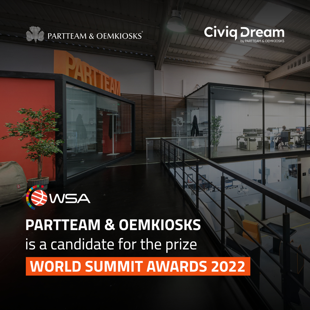 PARTTEAM & OEMKIOSKS nominated for the WSA 2022 award