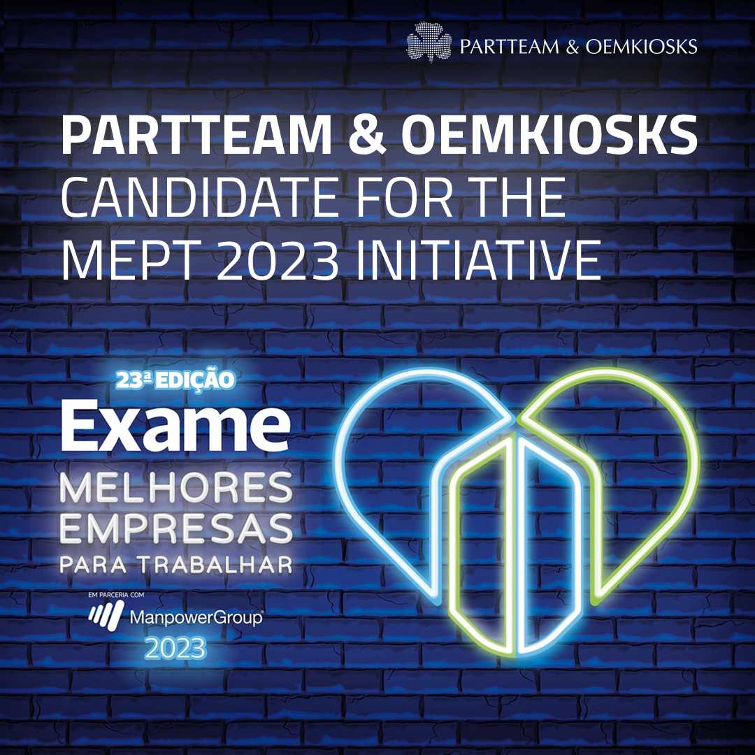 PARTTEAM & OEMKIOSKS once again nominated for the Initiative, Best Companies to Work for in Portugal 2023