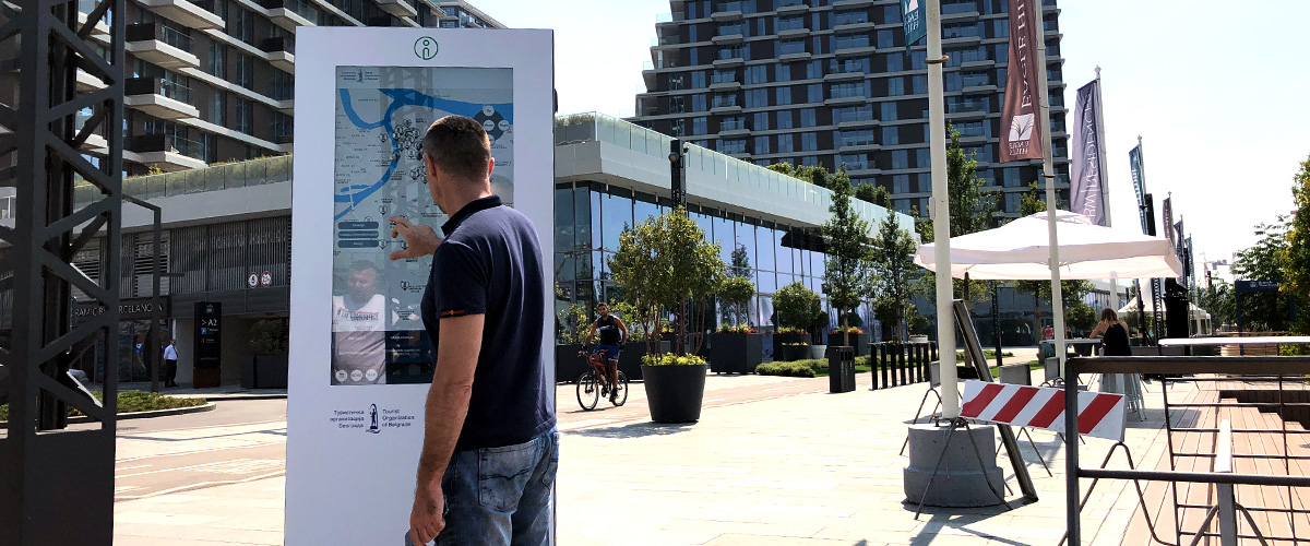 Interactive kiosks promotes Belgrade tourism