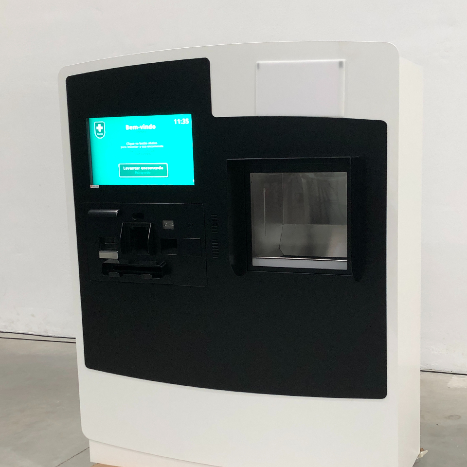 PHARMA COLLECT: The drive-thru medication dispenser kiosk produced by PARTTEAM & OEMKIOSKS