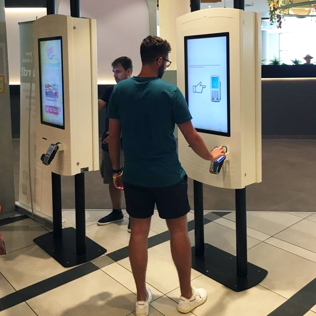 PARTTEAM & OEMKIOSKS self-service kiosks travel to Burger King at Loannis Kapodistrias Airport in Greece