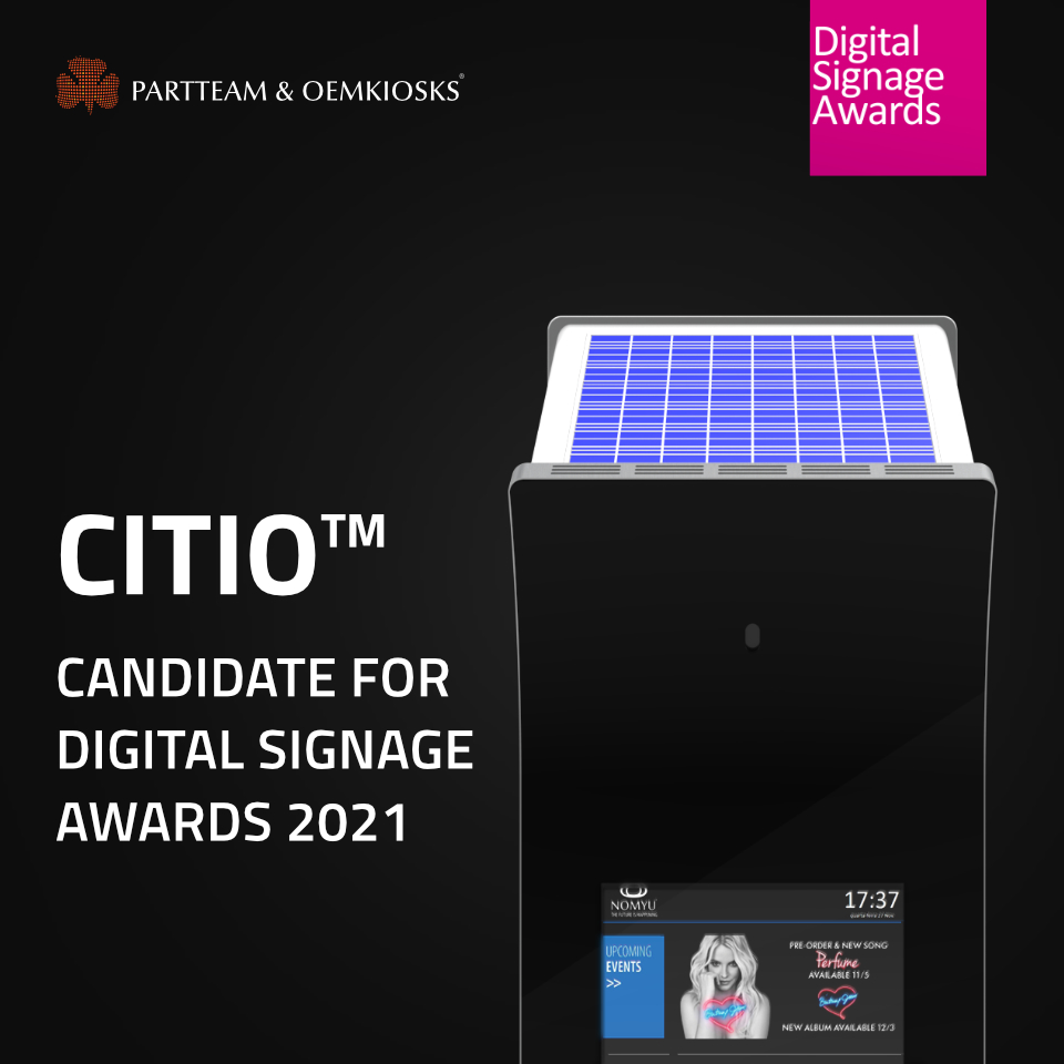 CITIO candidate for Digital Signage Awards 2021