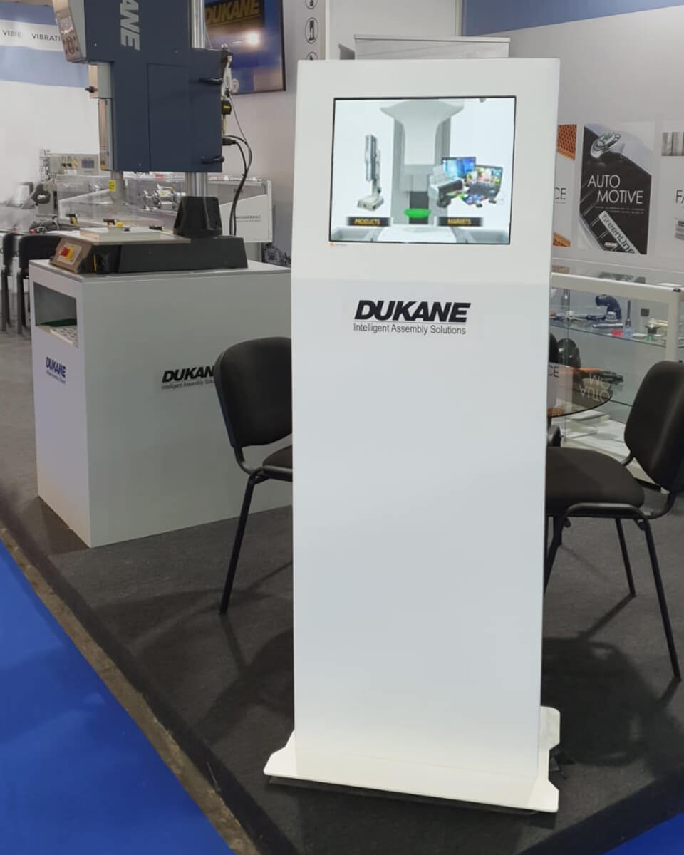 Dukane invests in PARTTEAM & OEMKIOSKS' APOLO multimedia kiosk for its stand at MOLDPLAS 2021