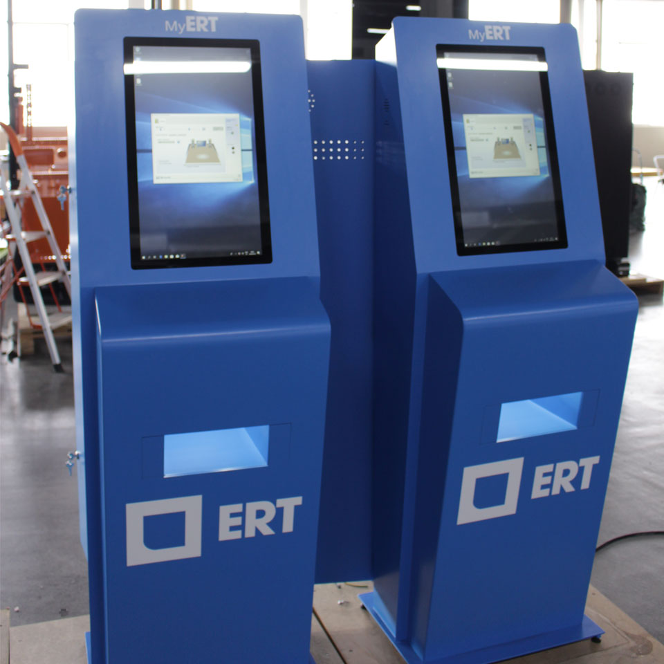 ERT equipped with interactive kiosks from PARTTEAM & OEMKIOSKS