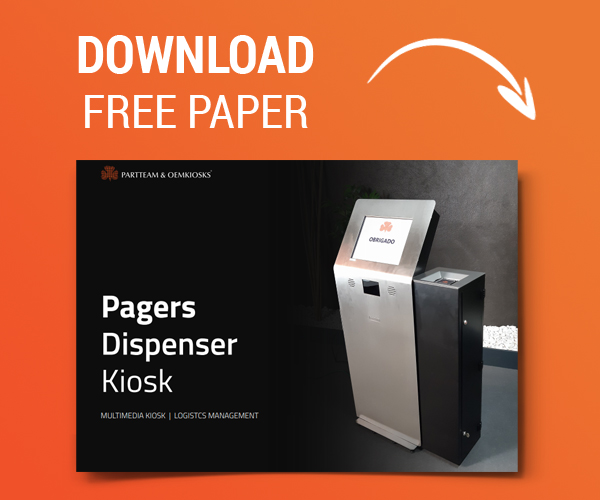 Pagers Dispenser Kiosk Paper - PARTTEAM & OEMKIOSKS