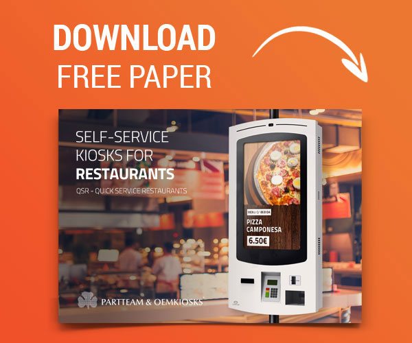 Self-Service Kiosks for Restaurants by PARTTEAM & OEMKIOSKS